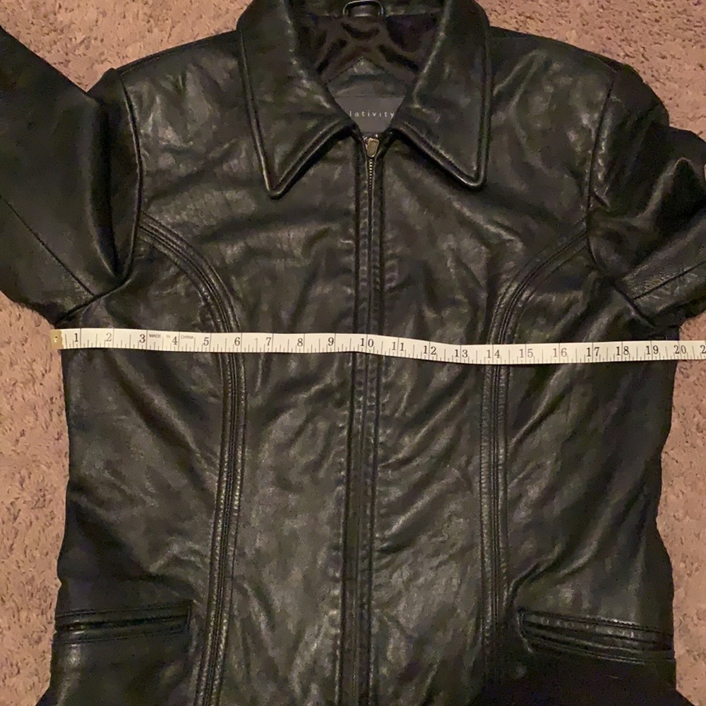 Relativity Black Leather Jacket - Picture 11 of 11